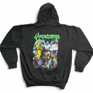 Goosebumps 90s Fashion Black Hoodie Grunge Sweatshirt